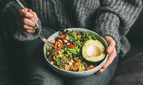 Ejemplo de una comida dentro de una dieta balanceada.